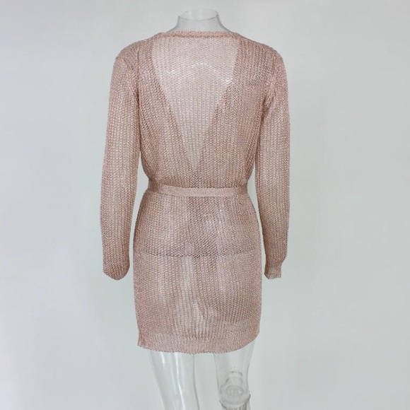 NEW! Rose Gold Mesh Dress / Beach Cover-up - Picture 5 of 7